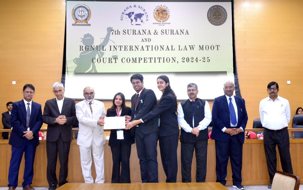 University Institute of Legal Studies, Panjab University Triumphs at 7th Surana & Surana and RGNUL International Law Moot Court Competition 2024-25