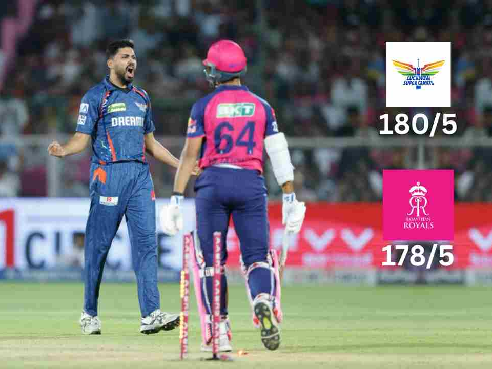 Lucknow Super Giants Edge Rajasthan Royals by 2 Runs in IPL 2025 Thriller