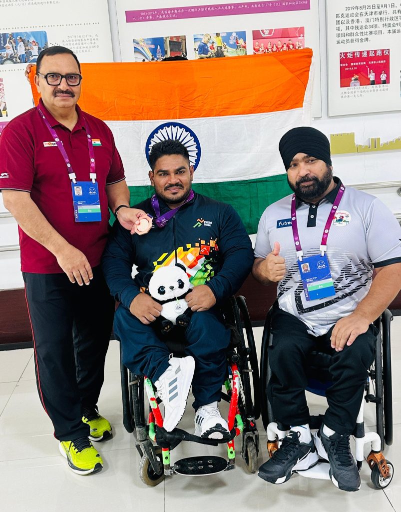 Jhandu Kumar Claims Bronze as India Wraps Up Para Powerlifting World Cup with Five Medals