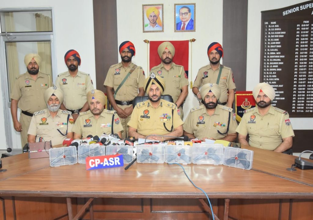AMRITSAR POLICE DISMANTLE CROSS-BORDER ARMS SMUGGLING RING; FOUR ARRESTED WITH SEVEN PISTOLS