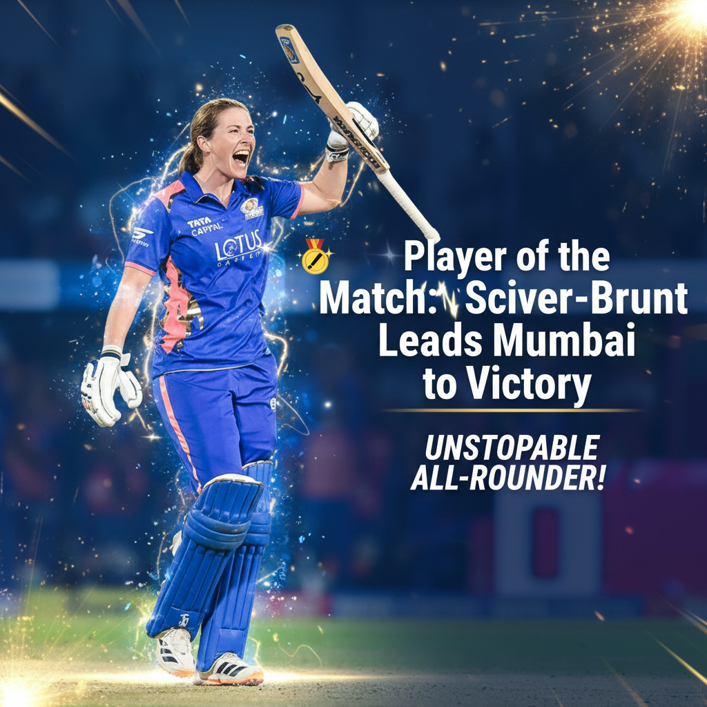 Sciver-Brunt’s Historic Century Powers Mumbai Indians Past RCB by 15 Runs