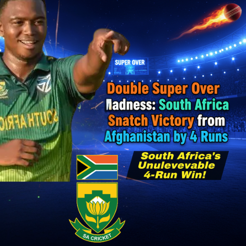 Double Super Over Madness: South Africa Snatch Victory from Afghanistan by 4 Runs