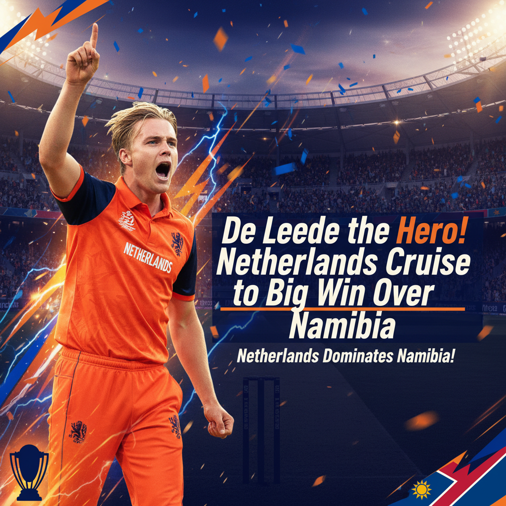 De Leede the Hero! Netherlands Cruise to Big Win Over Namibia