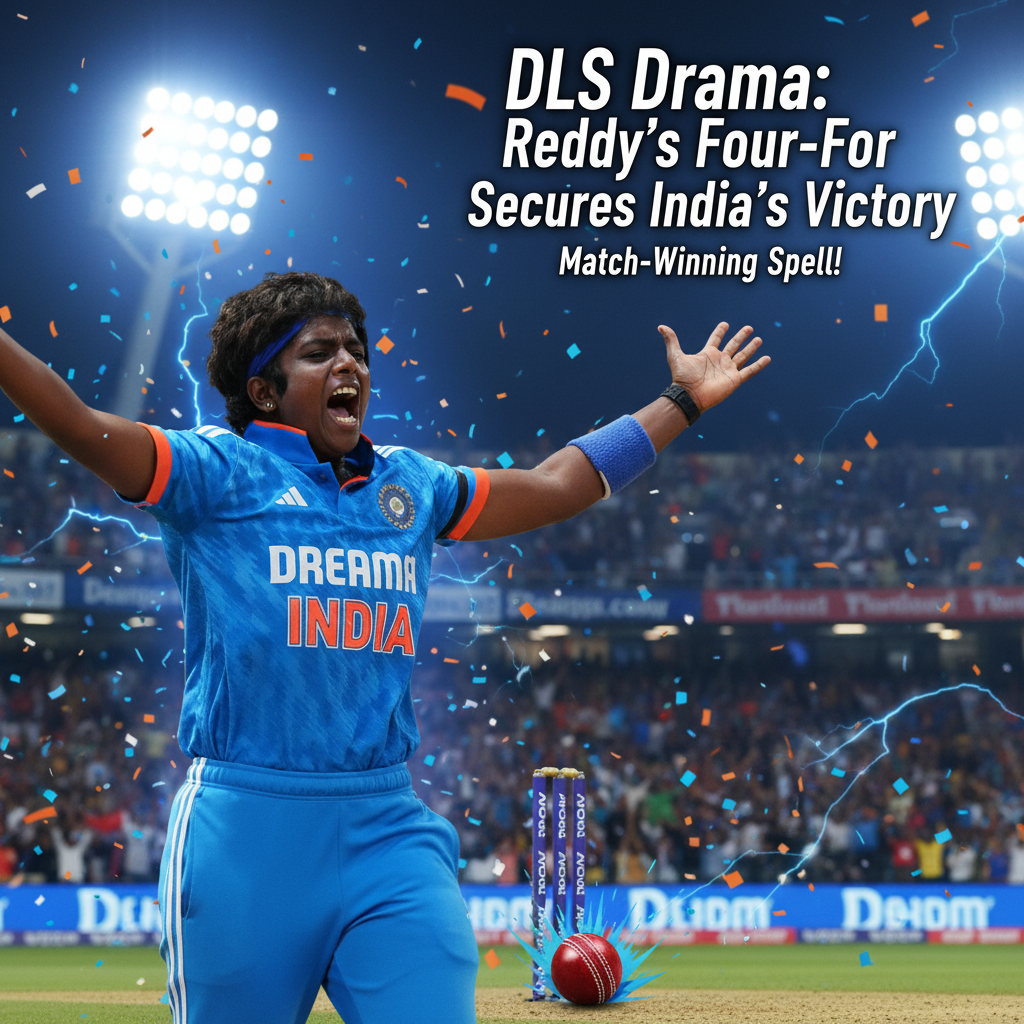DLS Drama: Reddy’s Four-For Secures India’s Victory