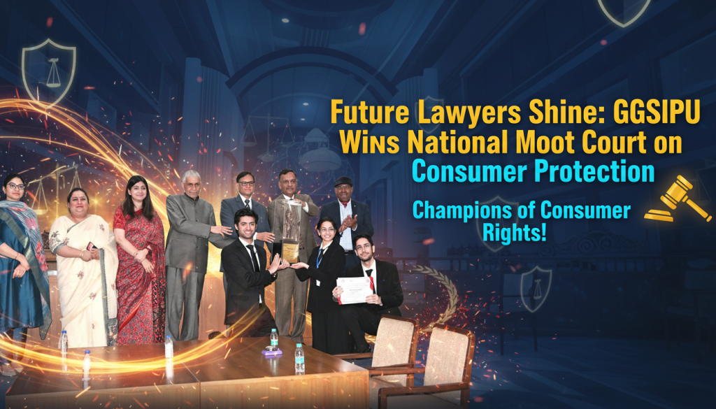 Future Lawyers Shine: GGSIPU Wins RGNUL National Moot Court on Consumer Protection
