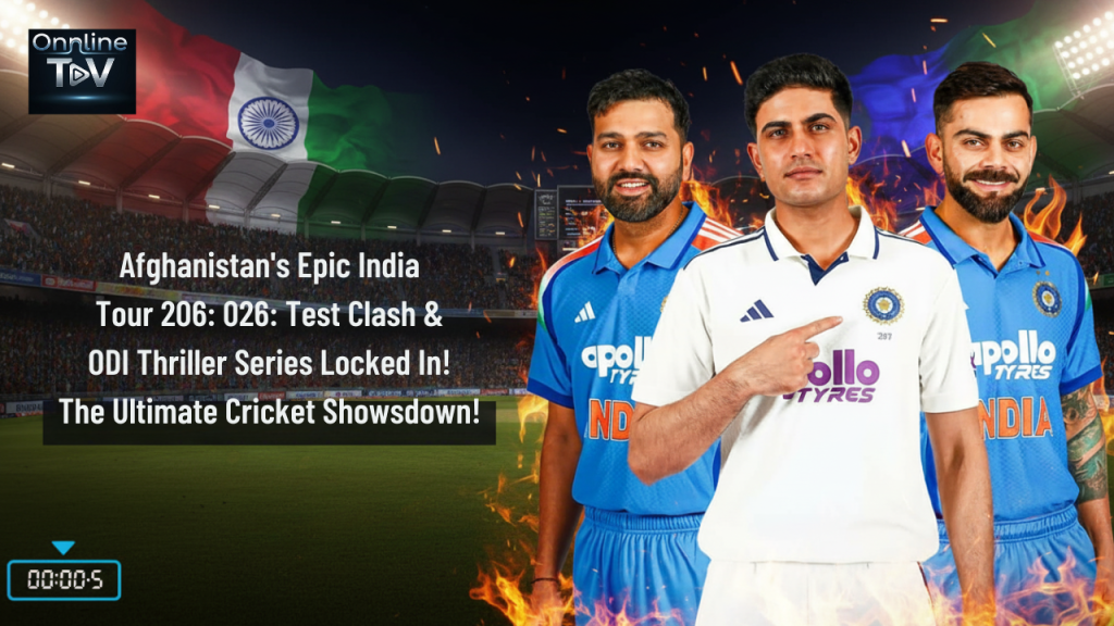 Afghanistan’s Epic India Tour 2026: Test Clash & ODI Thriller Series Locked In!