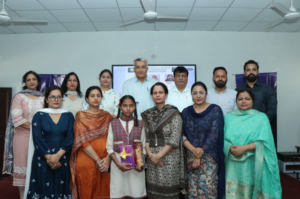 Pride of Bhadson: Harnaz Kaur Enters State Merit List with 98.3% in Class 8th