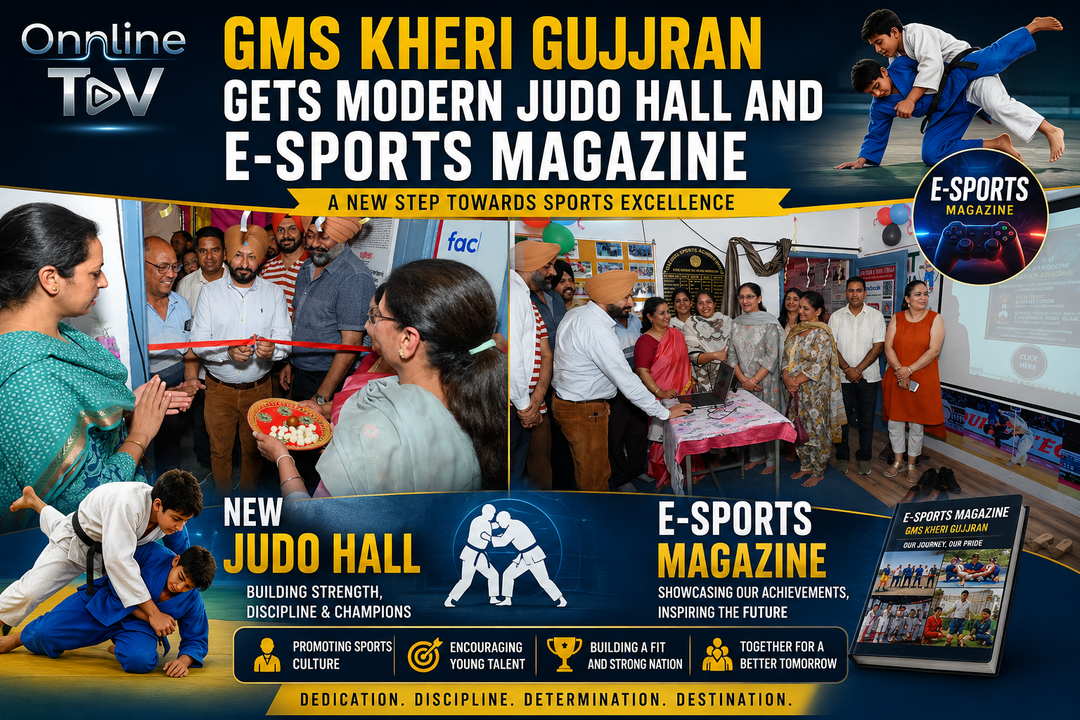 GMS Kheri Gujjran Gets Modern Judo Hall and E-Sports Magazine
