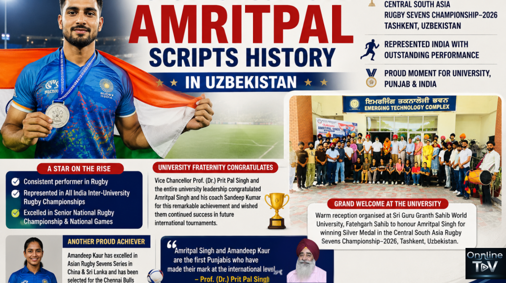 Punjab’s Rugby Star Amritpal Scripts History in Uzbekistan