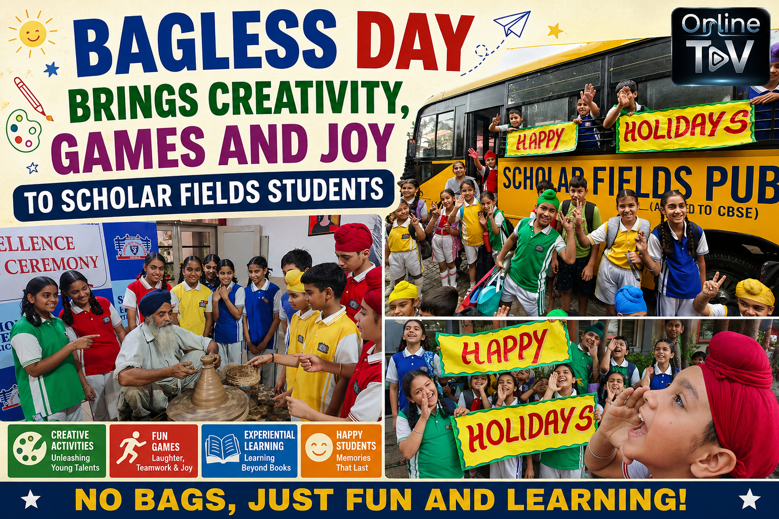 Bagless Day Brings Creativity, Games and Joy to Scholar Fields Students