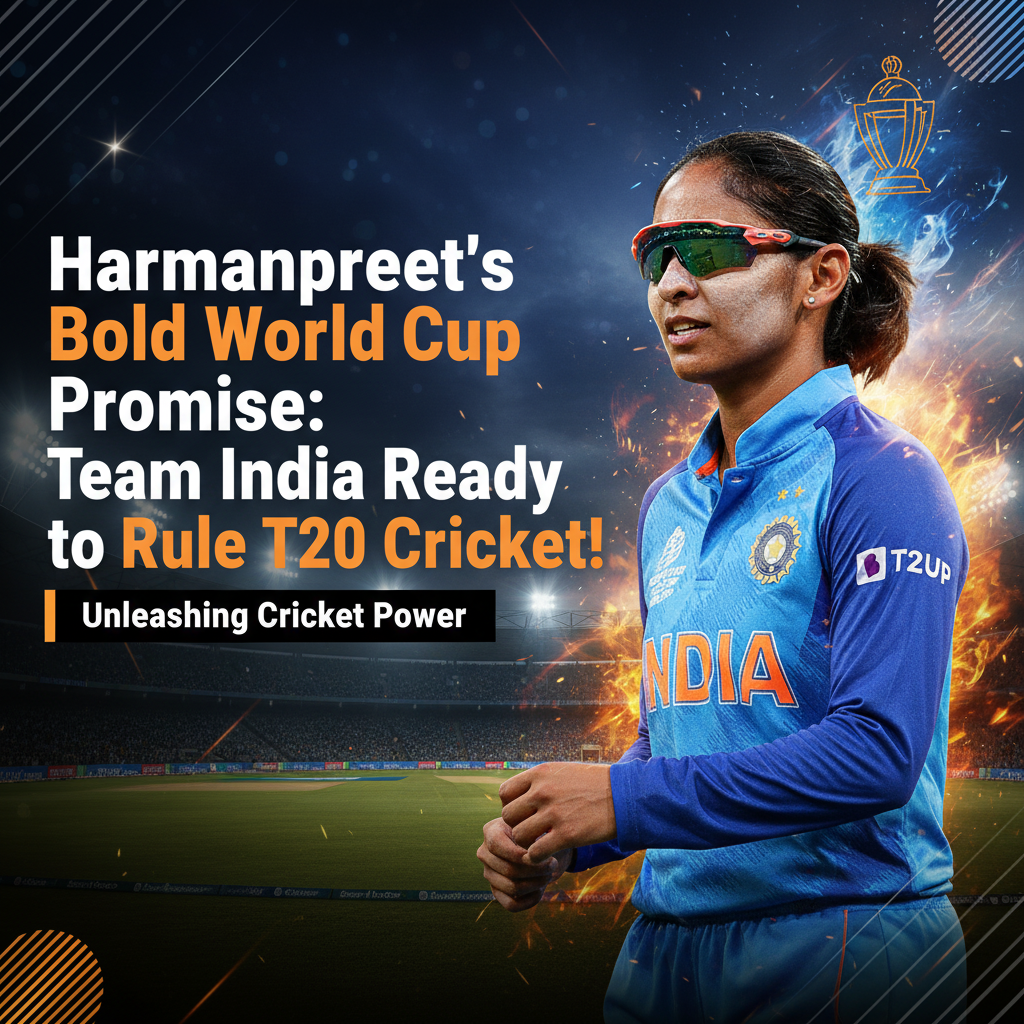 “Harmanpreet’s Bold World Cup Promise: Team India Ready to Rule T20 Cricket!”