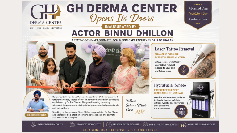 GH Derma Center Opens Its Doors, Inaugurated by Actor Binnu Dhillon