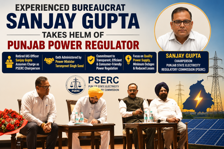 Experienced Bureaucrat Sanjay Gupta Takes Helm of Punjab Power Regulatory Commission